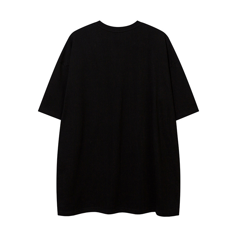 Fashion Graffiti Letter Short Sleeve Men Clothing - Image 4