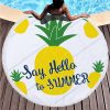 Round printed beach towel shawl beach towel