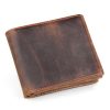 Men Wallets Luxury Horse Leather Wallet Leather Short Wallet Men'S Leather Wallet
