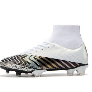 Ootball Shoes High-top Male Youth Middle School Students Competition Training Shoes Artificial Grass