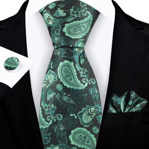 Jacquard-embroidered Cashew Flower Tie