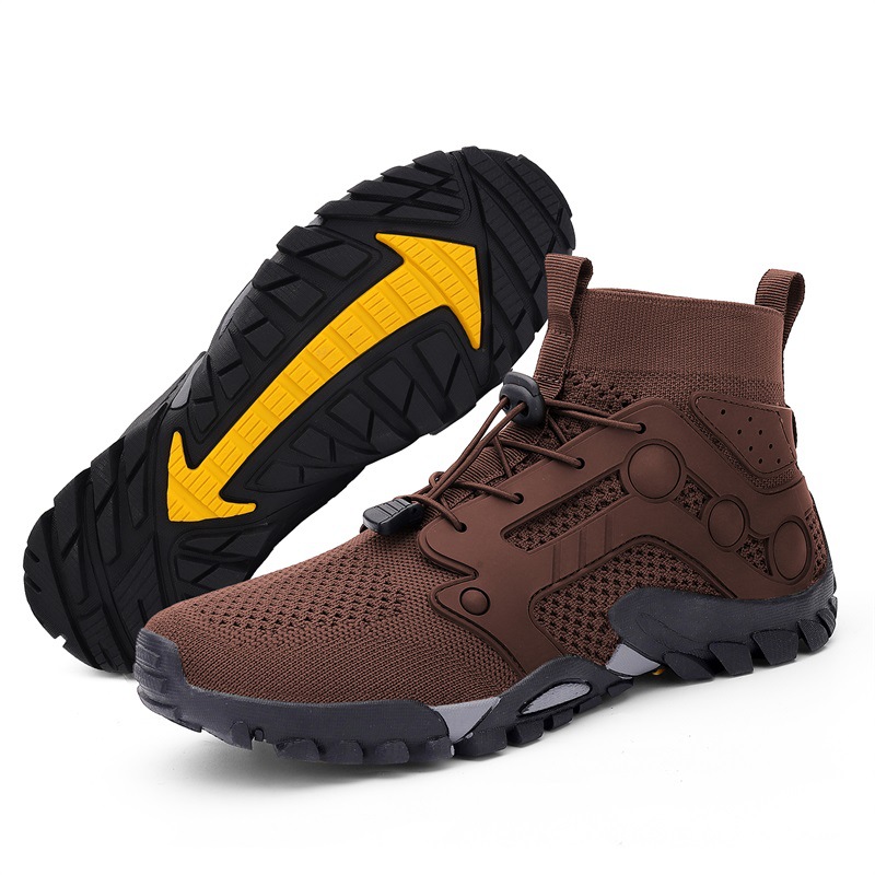 Outdoor Large Size Hiking Shoes Men's Lightweight High-top - Image 3