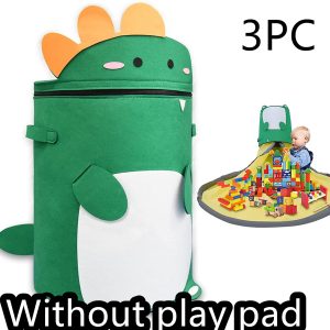 Felt Storage Bag Toy Play Mat 2 In 1 Pull Rope