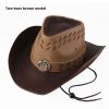 Men's Hat Wide Brim Western Cowboy Hat Sun Protection