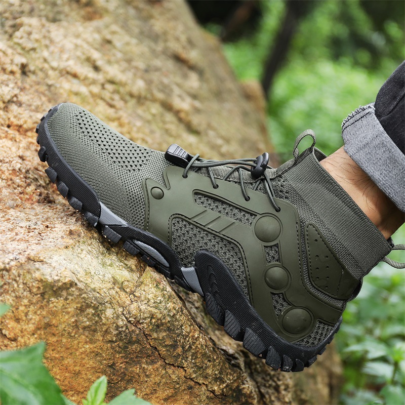 Outdoor Large Size Hiking Shoes Men's Lightweight High-top - Image 4