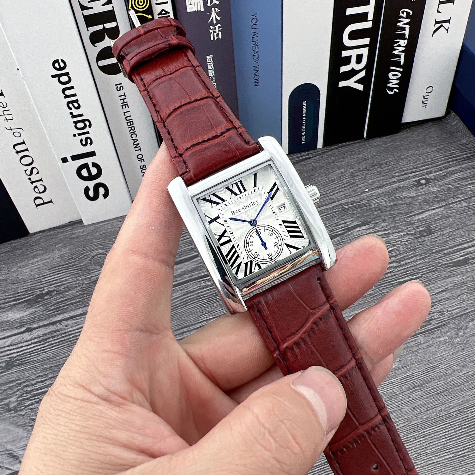 Square Quartz Watch Tank Men - Image 2