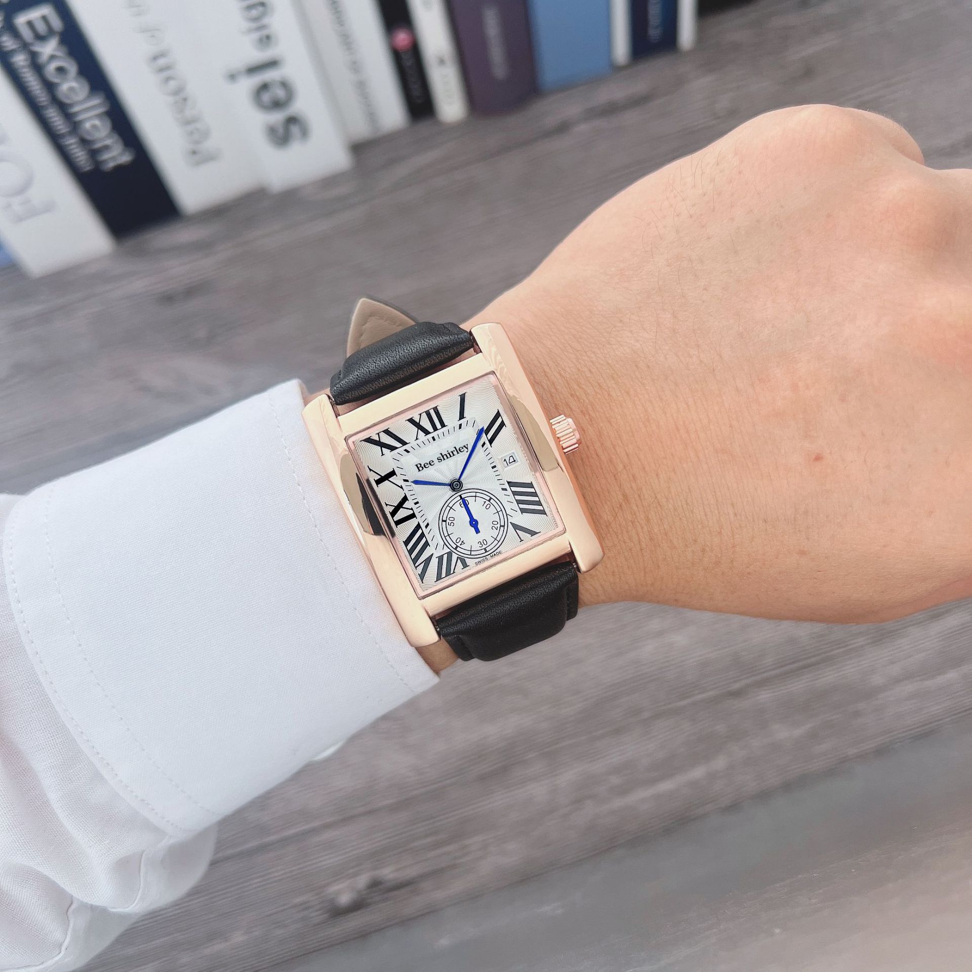 Square Quartz Watch Tank Men - Image 3