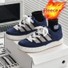 Men's Shoes Hong Kong Style Warm With Velvet Retro